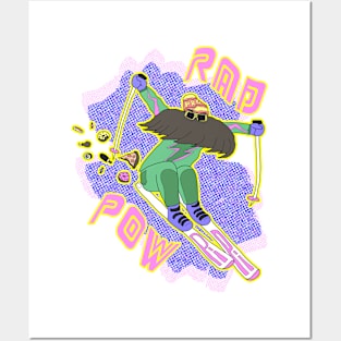 True '80s Ski Legend - Rad Pow Posters and Art